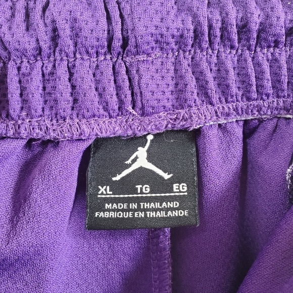 Vtg Nike Jordan Jumpman Basketball Board Jort Shorts Mens XL Mesh Lined White - Picture 3 of 14